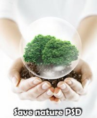 Save nature PSD