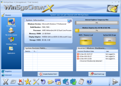 WinSysClean X 10.00 Build 450 + Crack