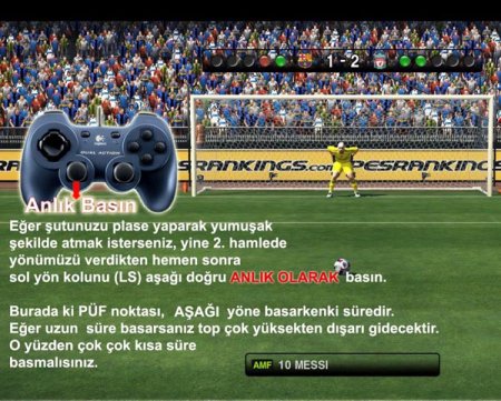 Pes 2011 Gol Vurma-Düzgün hərəkət etmə üsulları
