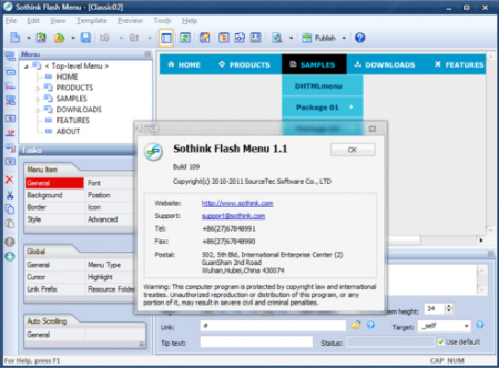 Sothink Flash Menu 1.1 Build 109 Portable