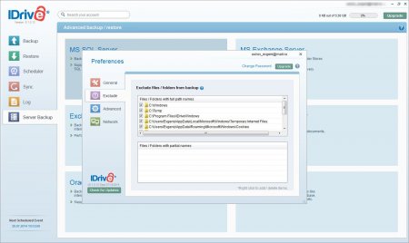IDrive Online Backup 6.5.0