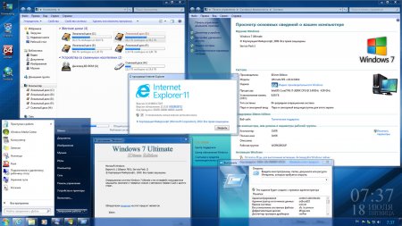 Windows 7 Ultimate SP1 IDimm Edition С…86/x64 v.18.14