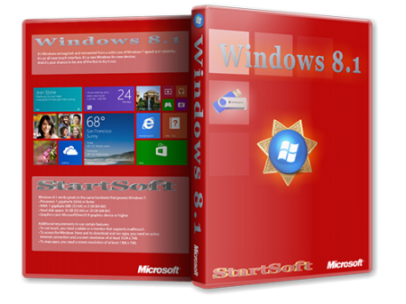 Windows 8.1 Plus PE StartSoft 39 (x86-x64) (2014) [Rus]