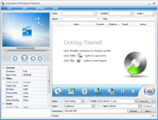 Joboshare DVD Ripper Platinum v3.5.5 Build 0505