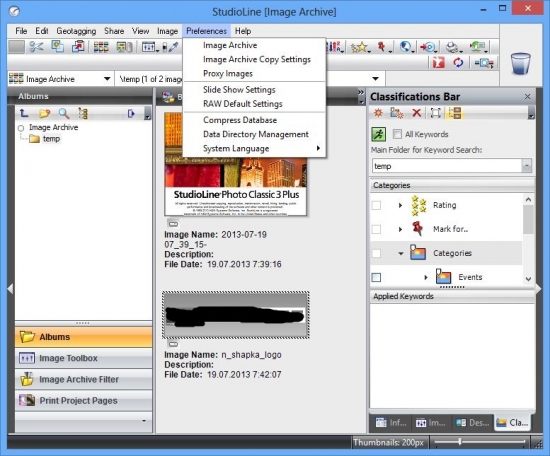 StudioLine Photo Basic 4.2.13 / Classic Plus 3.70.62.0