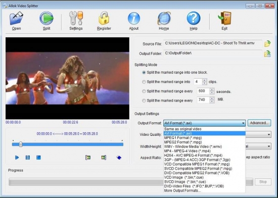 Allok Video Splitter 3.1.1217