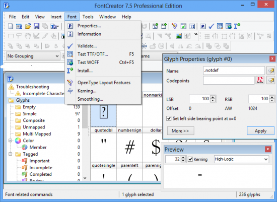 FontCreator Professional 11.0.0.2370 + Portable